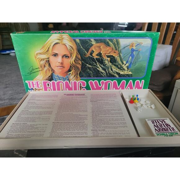 Parker Brothers Other - Vintage The Bionic Woman Board Game 1976 Parker Brothers COMPLETE EUC